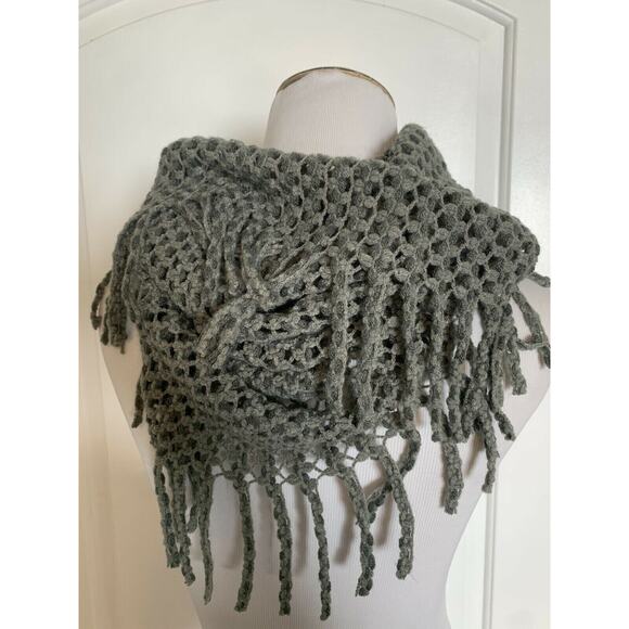 Los Angeles Boutique Chunky Open Knit Sweater Infinity Scarf Cowl Tube Neck NEW - Picture 3 of 6